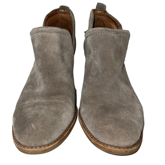 Jeffrey Campbell Women's Booties Size 9 Taupe Slip On Block Heel "Rosalee" - Picture 2 of 10